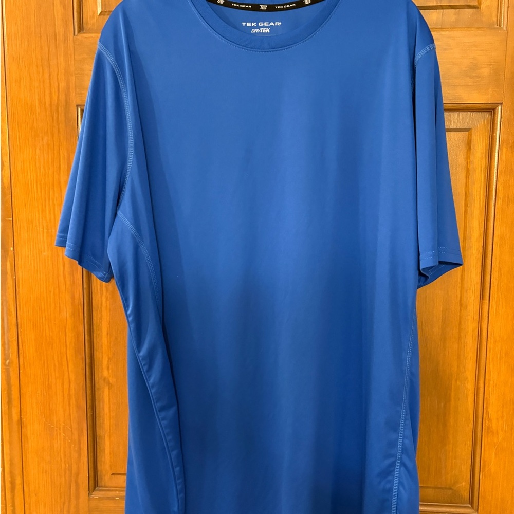 Tek Gear Men's Short Sleeve Drytek Blue Tee